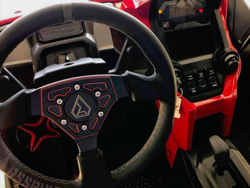 Assault Industries Installed UTV Steering Wheel w/ Custom Stitching