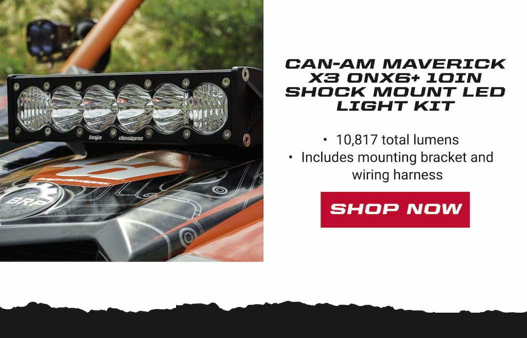 Baja Designs led lighting side by side sxs utv canam maverick x3