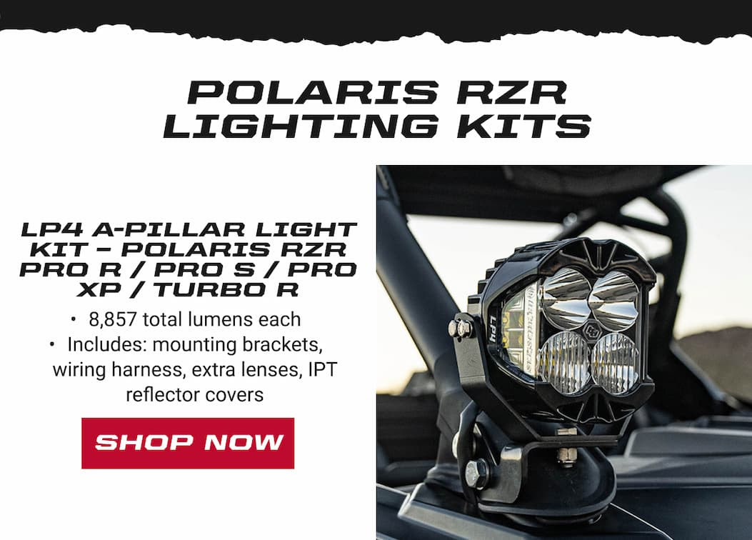 Baja Designs led lighting side by side sxs utv polaris rzr