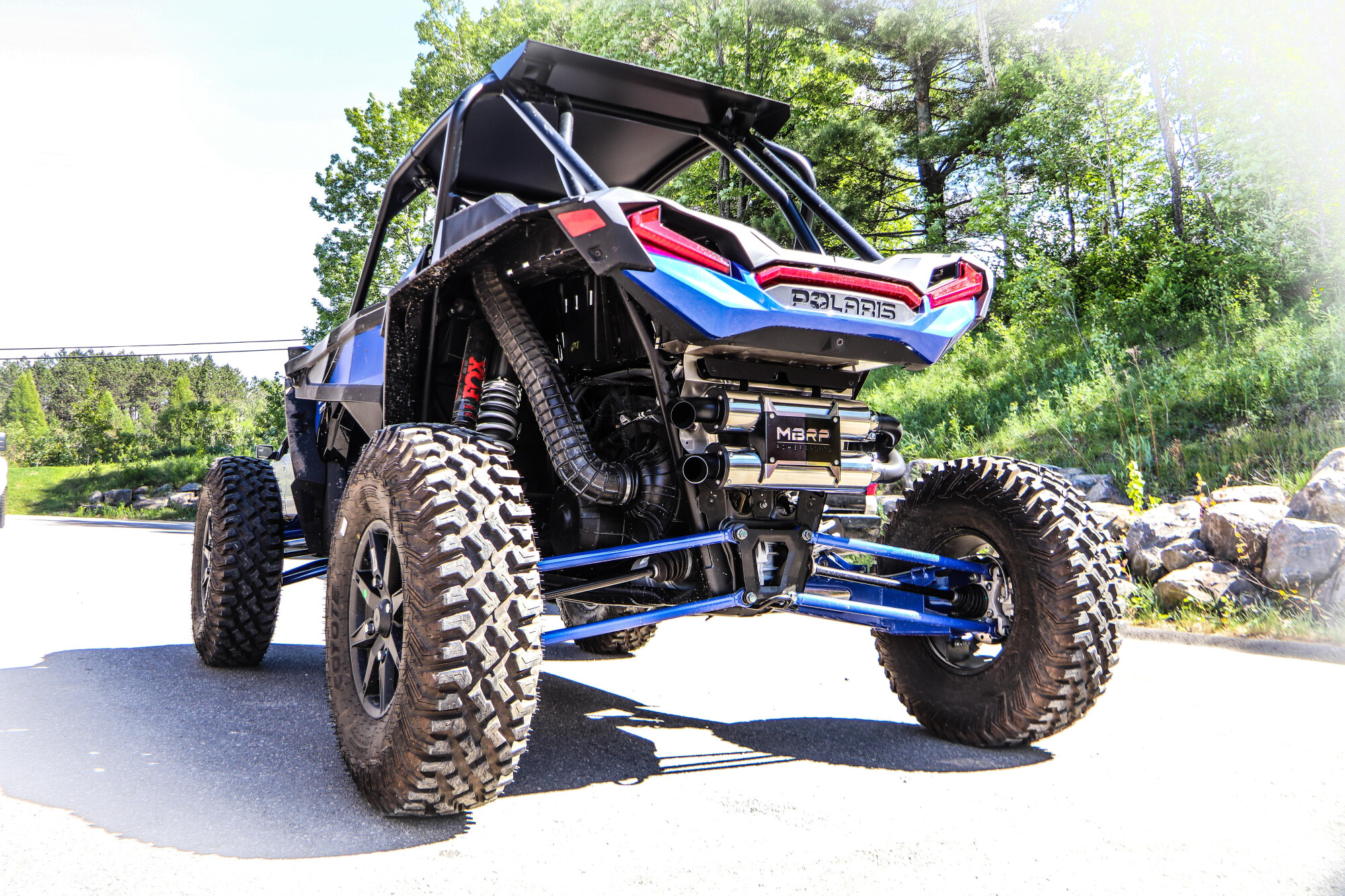 MBRP Powersports RZR XP 1000 Slip-on Dual Stack Performance Exhaust 