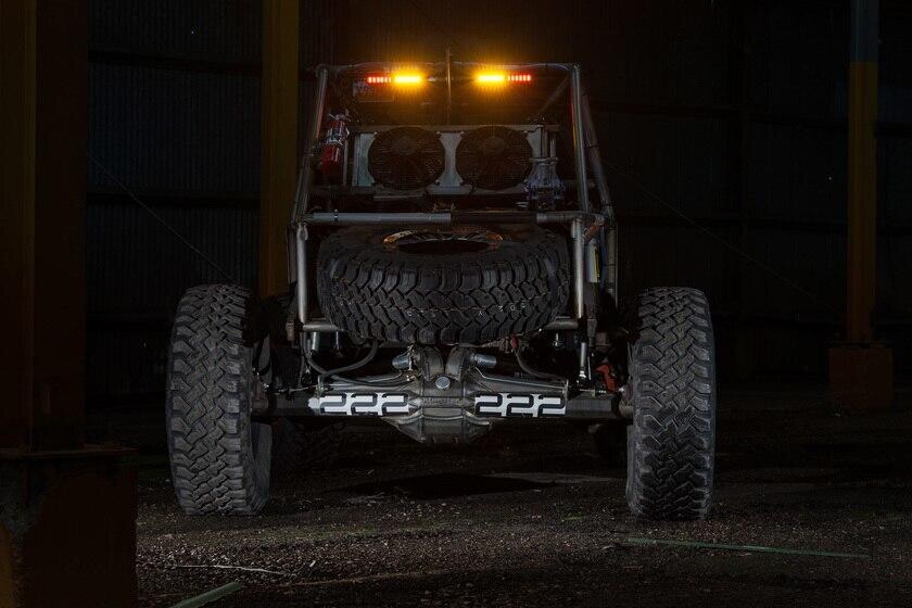 KC HiLites 28" Rear Chase Bar - Ambers Glowing