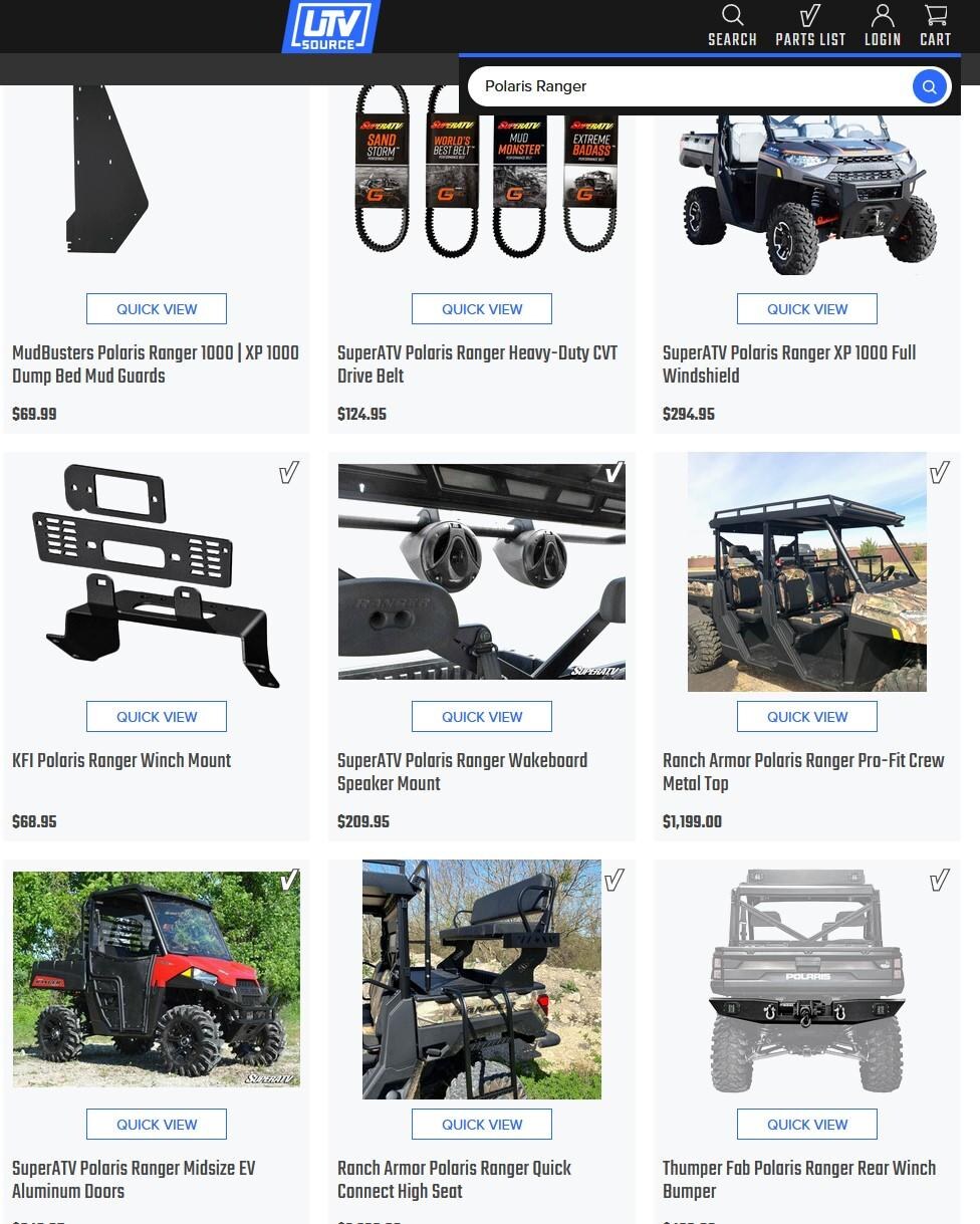 Polaris Ranger Upgrades at UTVSource.com