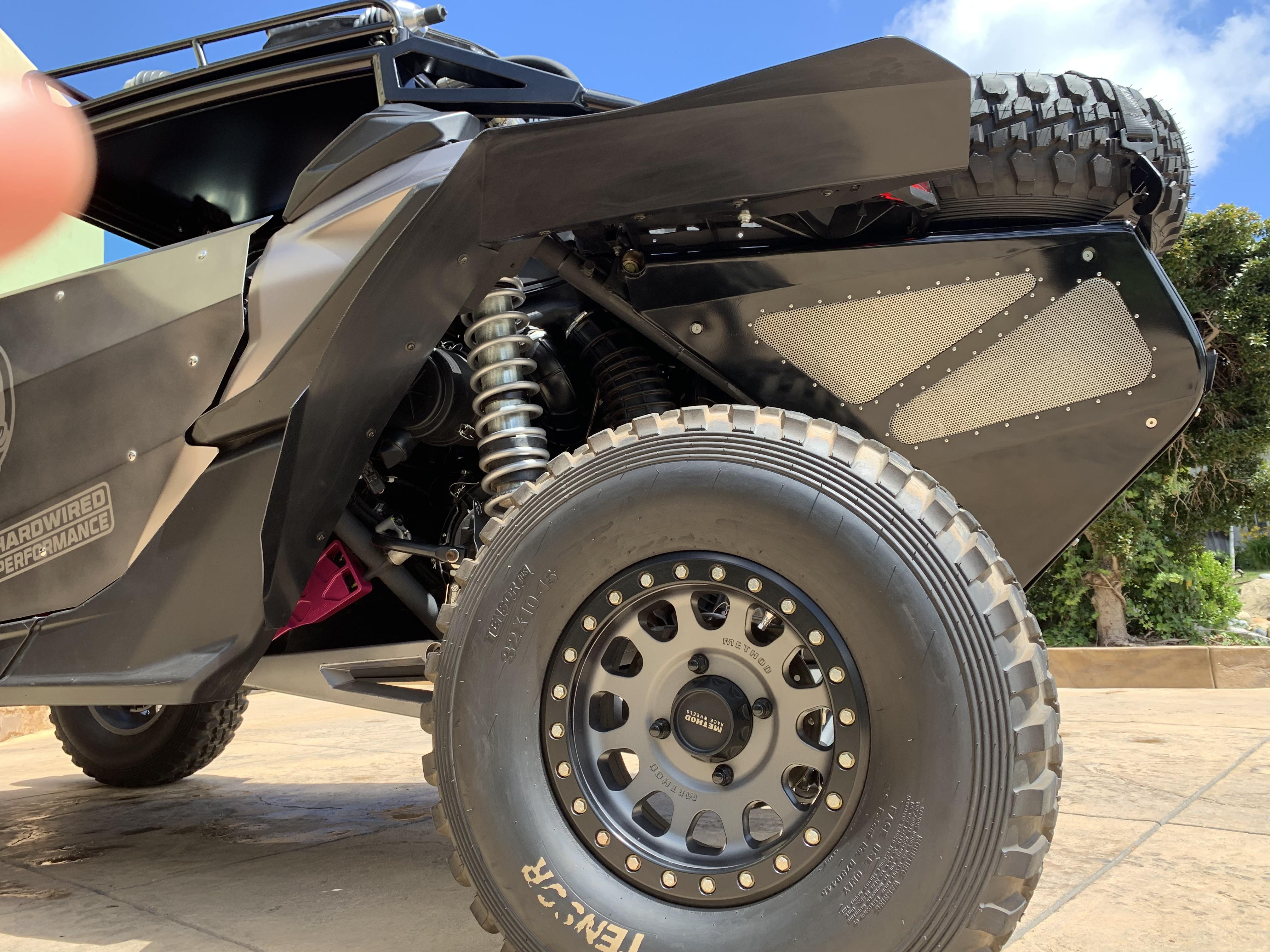 Rear Driver MudBusters Fender Flare on UTVSource.com Can am Maverick X3 x RS - Low View