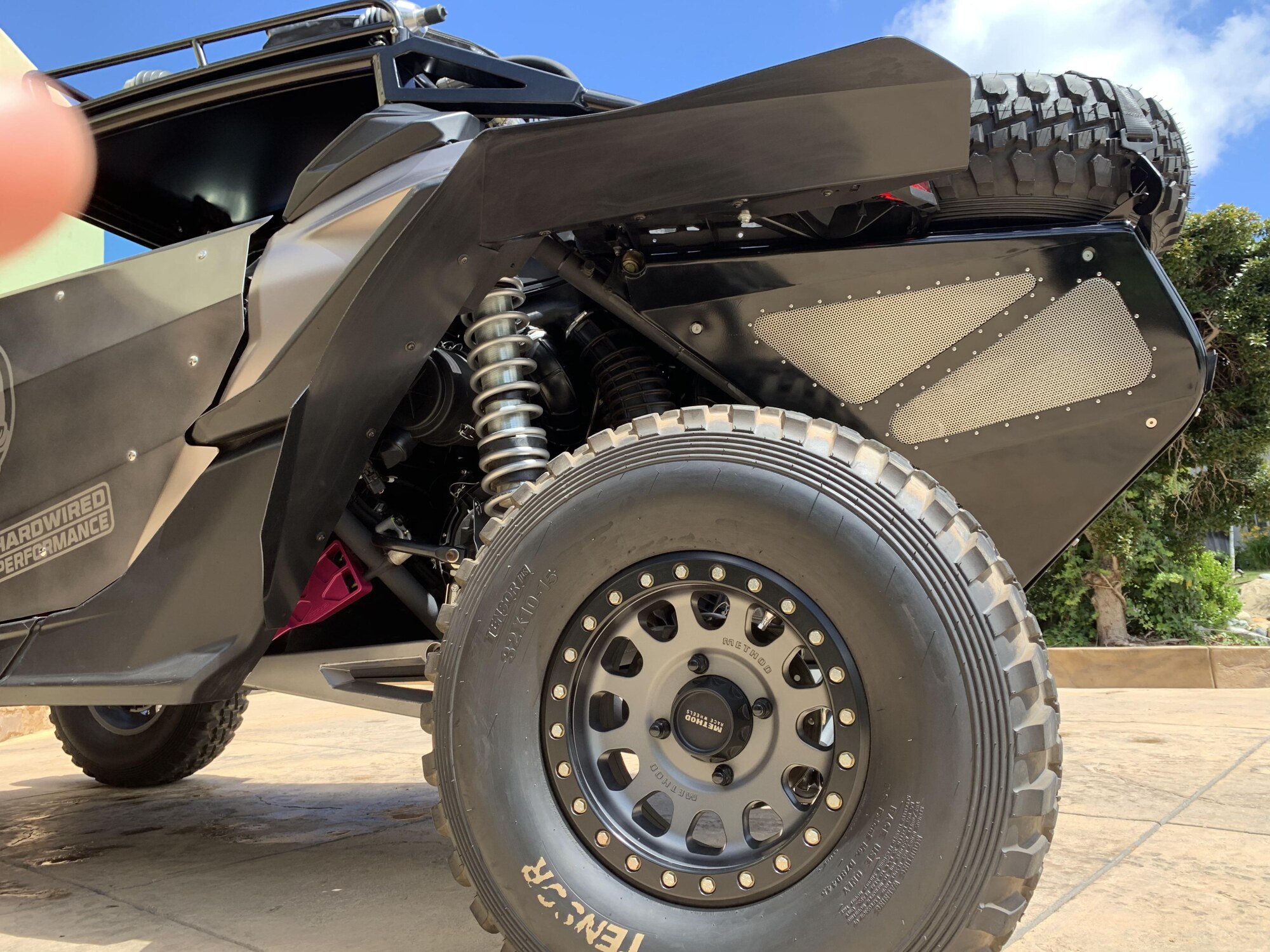 Rear Driver MudBusters Fender Flare on UTVSource.com Can am Maverick X3 x RS - Low View