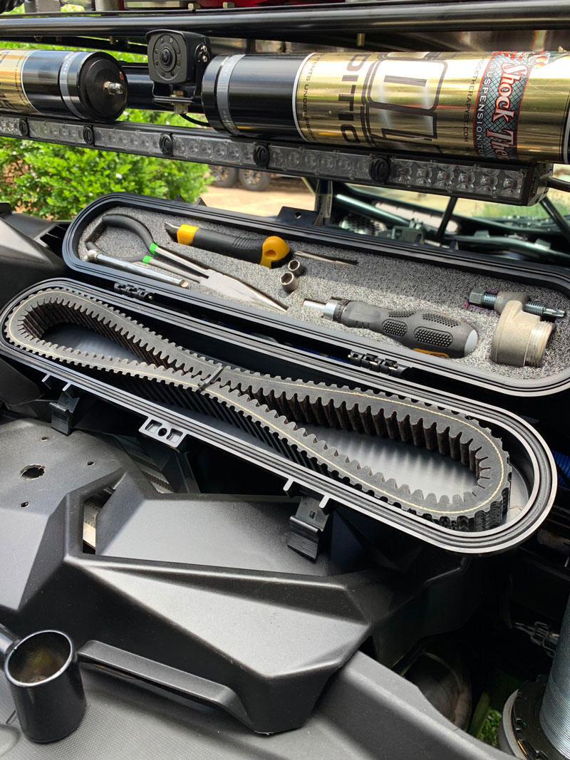 UTV belt change toolkit on UTVSource.com Geiser X3 Build