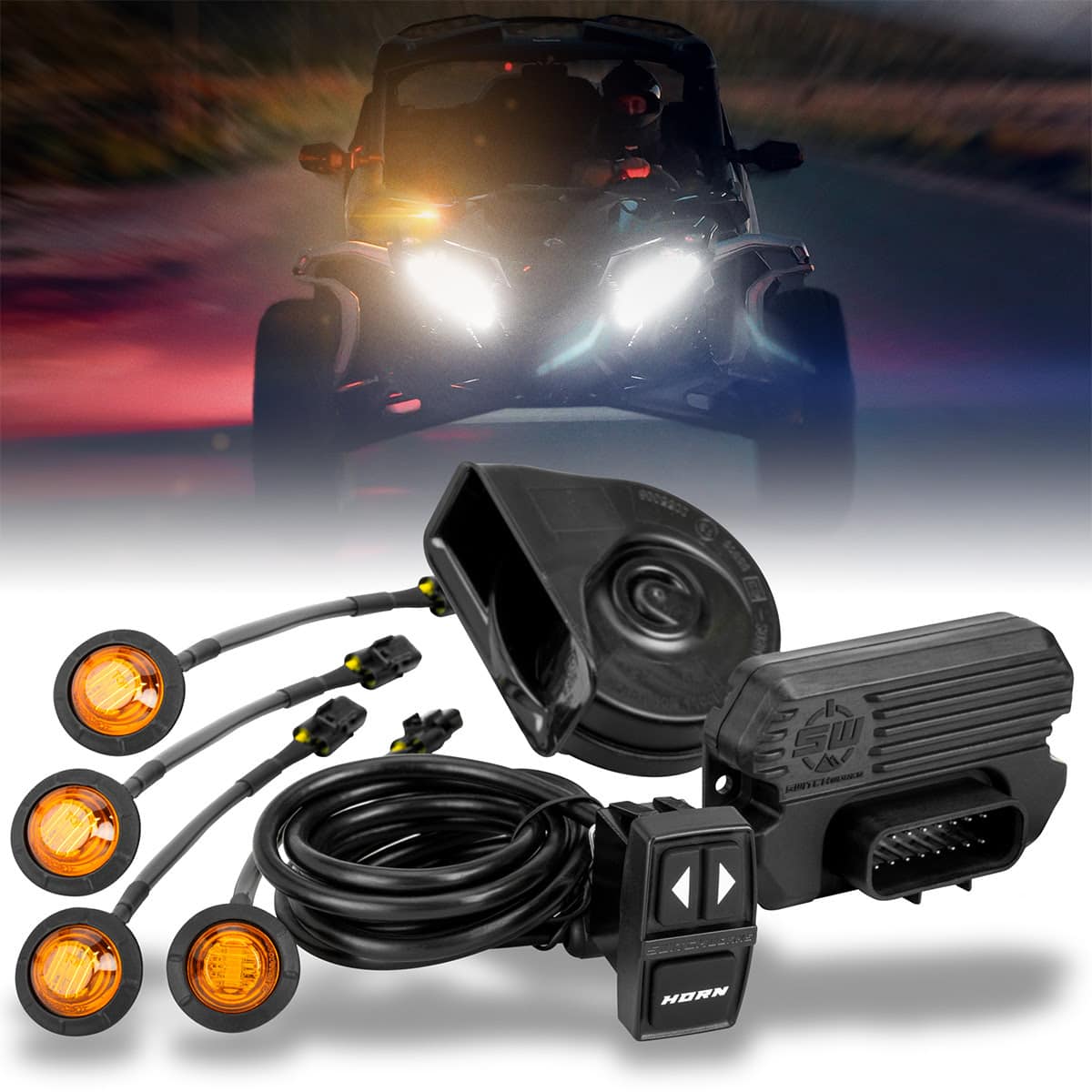 SSV Works Tango2 Universal Turn-Signal Kit with All-In-One Controller