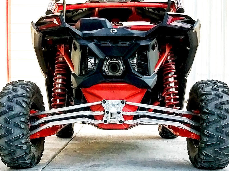 ZRP Aluminum Finish Radius Rods on Can-Am Maverick X3
